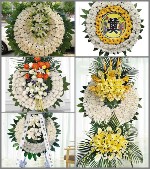 湖北恩施州建始县花坪镇白果坦村花圈速递